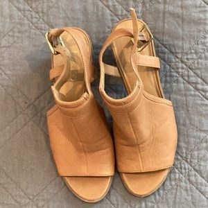 Franco Sario Open Toed Leather Sandals